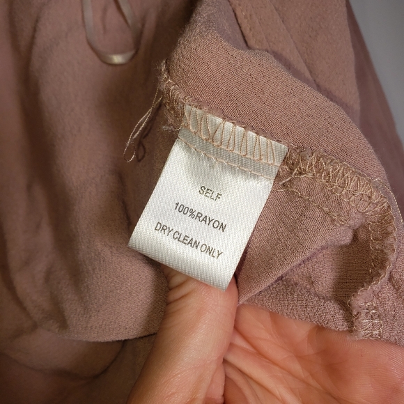 Cotton Candy LA Blush Pink Tie Crop Top - Picture 7 of 9